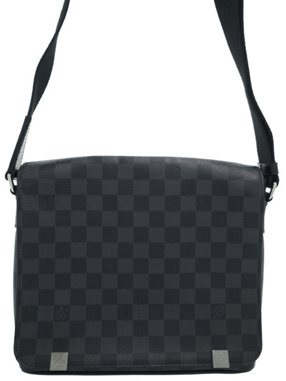 Louis Vuitton Damier Graphite Black District NM Shoulder Bag